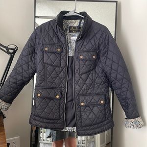Navy Blue Barbour Quilted Jacket